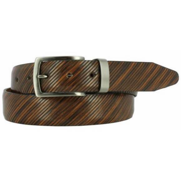 NEW REMO TULLIANI men's sylvio belt in coco - Picture 1 of 1